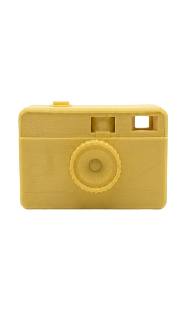 A yellow camera