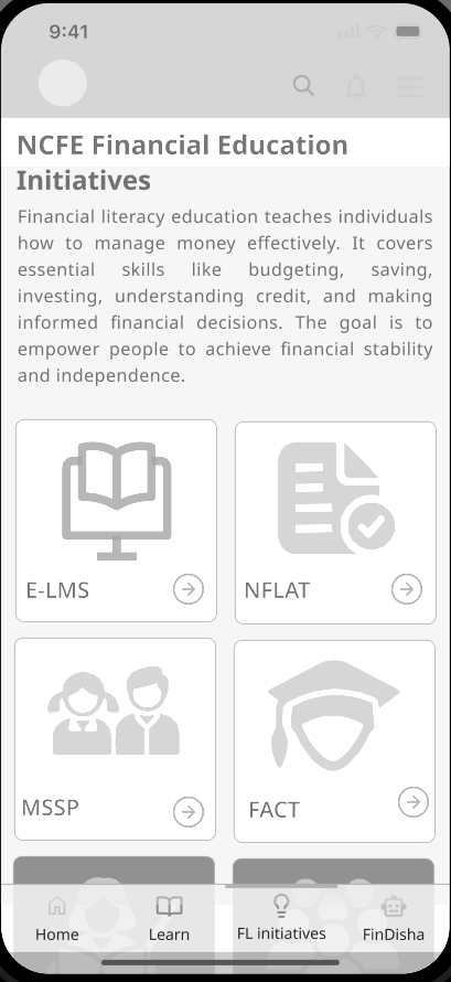 Wireframe: FL initiatives